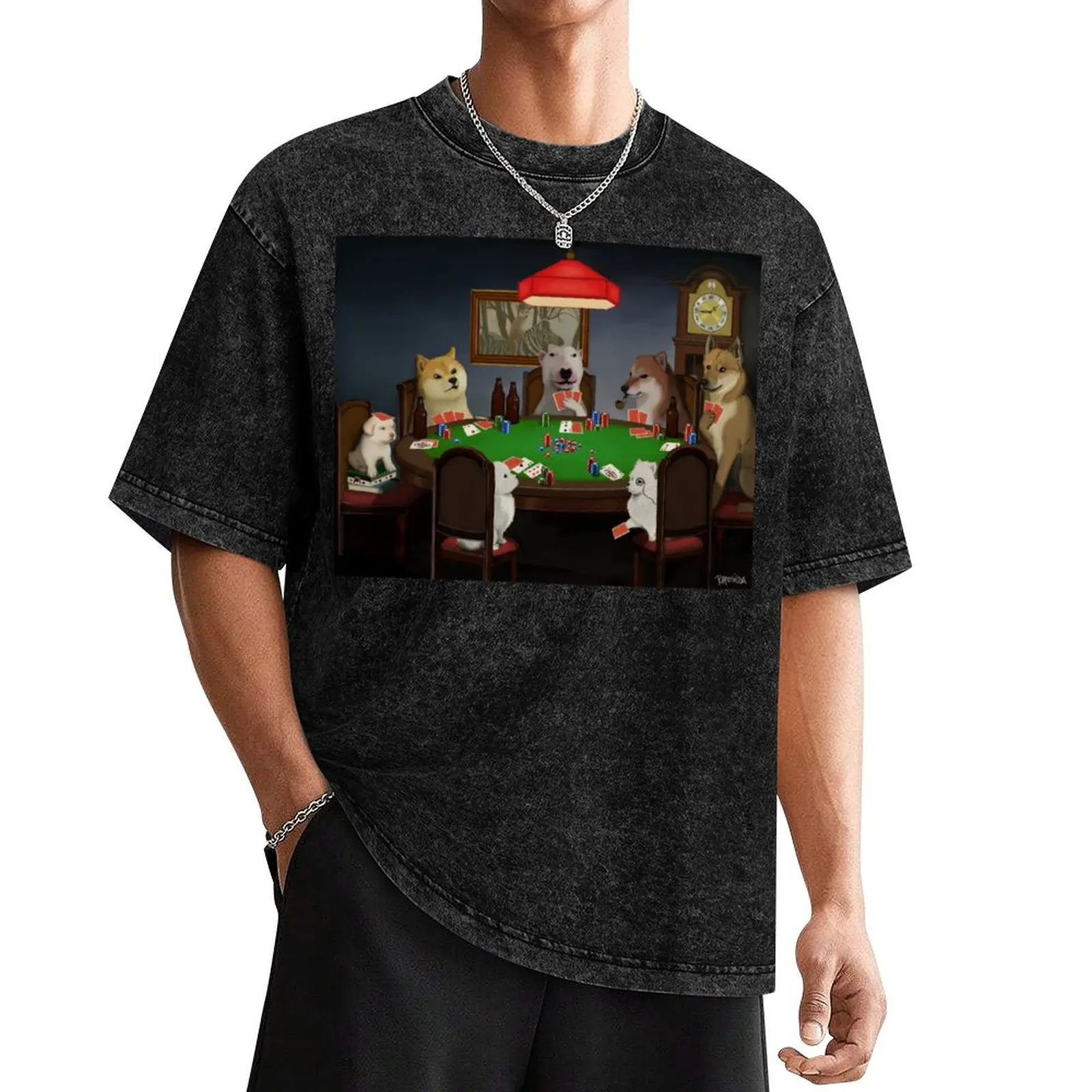 doggos playing poker T-Shirt fashion shirts funny meme t-shirts heavyweight t shirts for men 
doggos playing poker T-Shirt fashion shirts funny meme t-shirts heavyweight t shirts for men