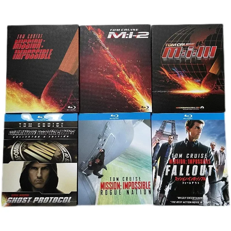 BD Blu-ray High Definition Action Thriller Adventure Movie Mission Impossible 1-7 Starring Tom Cruise 7 Discs
BD Blu-ray High Definition Action Thriller Adventure Movie Mission Impossible 1-7 Starring Tom Cruise 7 Discs