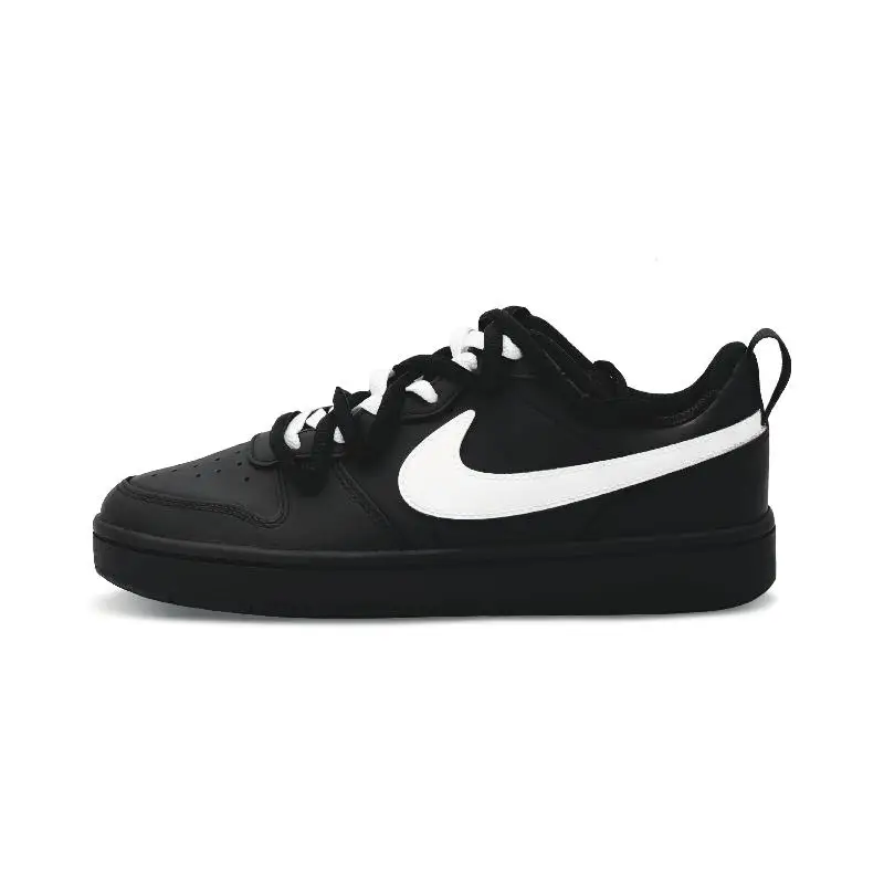 【Customize】Nike Court Borough 2 Skateboarding Shoes Women's Low-top Black/white Sneakers shoes BQ5448-115
【Customize】Nike Court Borough 2 Skateboarding Shoes Women's Low-top Black/white Sneakers shoes BQ5448-115