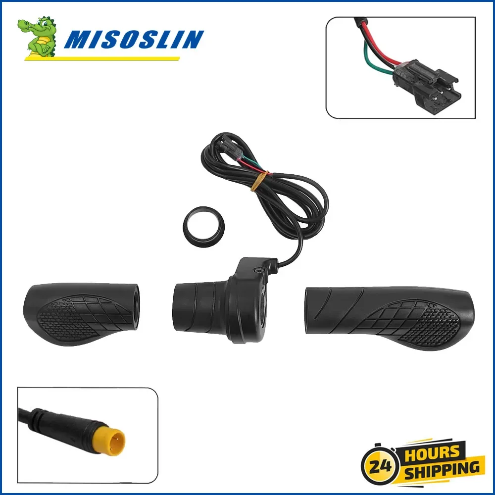Half Handlebar Accelerator Waterproof/SM Plug for E-bike FT76X Half Twist Throttle Electric Scooter Bike Left/Right Handle
Half Handlebar Accelerator Waterproof/SM Plug for E-bike FT76X Half Twist Throttle Electric Scooter Bike Left/Right Handle