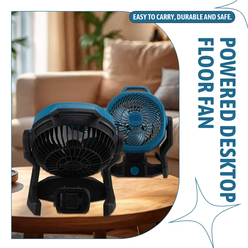 AZ-Portable Camping Fan Desktop Floor Fan For BL1830 Lithium Battery EU Plug Power Source 
AZ-Portable Camping Fan Desktop Floor Fan For BL1830 Lithium Battery EU Plug Power Source