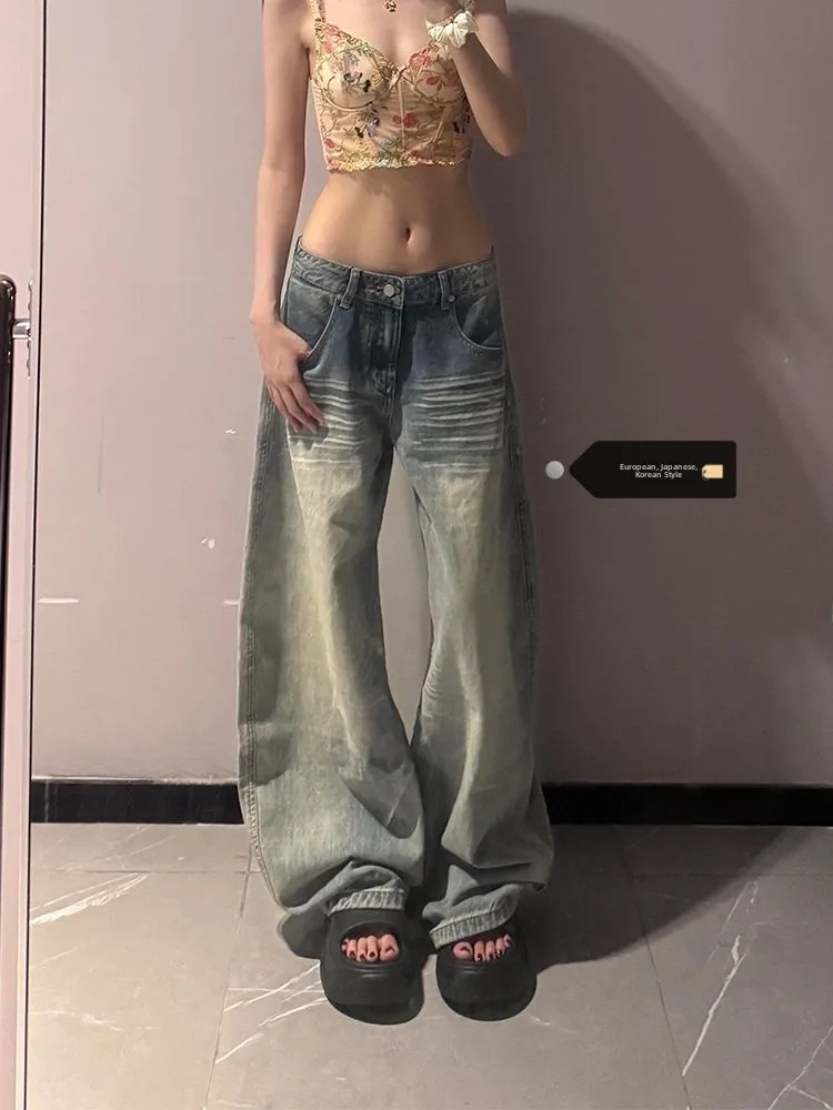 Loose Straight Leg American Style Jeans Women's High Waist Summer New Arrival Commuter Pants Taller Ladies Casual Denim
Loose Straight Leg American Style Jeans Women's High Waist Summer New Arrival Commuter Pants Taller Ladies Casual Denim