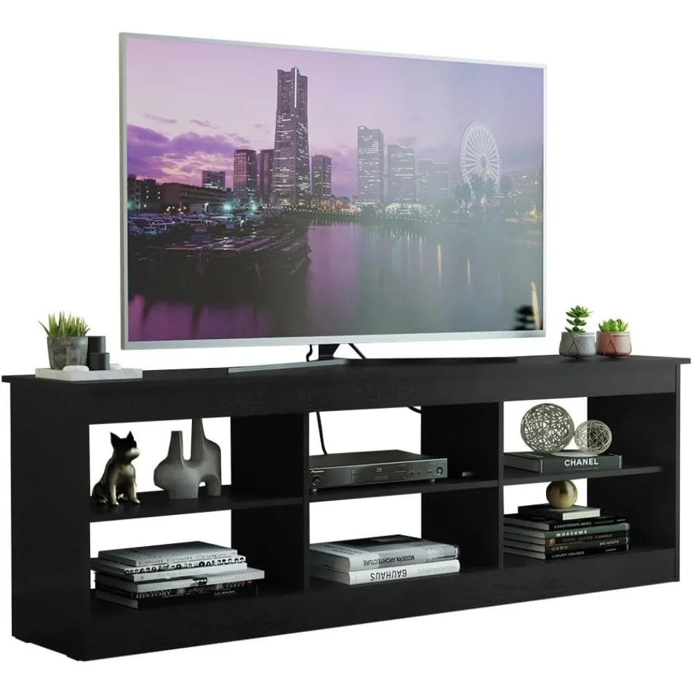 TV Stand Entertainment Center TV Bench with 6 Open Shelves Easy Cable Management for 65, 75 Inch Living Room and Bedroom Modern
TV Stand Entertainment Center TV Bench with 6 Open Shelves Easy Cable Management for 65, 75 Inch Living Room and Bedroom Modern