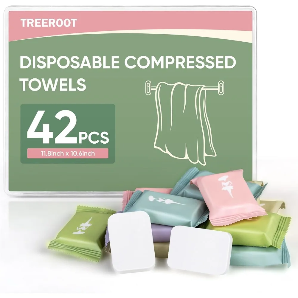42 Pack Compressed Disposable Towels Super Absorbent Thick Travel Washcloths for Adults Camping Hiking
42 Pack Compressed Disposable Towels Super Absorbent Thick Travel Washcloths for Adults Camping Hiking