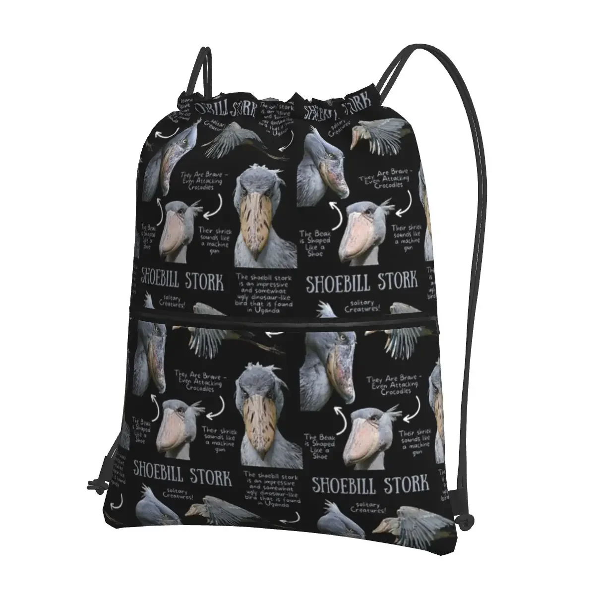 Shoebill Stork Fun Fact Портативные рюкзаки Сумка на шнурке Модный комплект на шнурке Карманные сумки для обуви для путешествий Спорт Мужчина Женщина
Shoebill Stork Fun Fact Портативные рюкзаки Сумка на шнурке Модный комплект на шнурке Карманные сумки для обуви для путешествий Спорт Мужчина Женщина