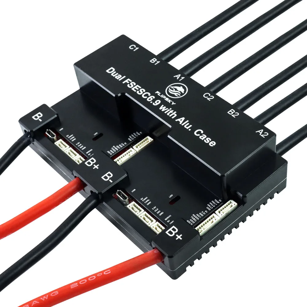 Dual FSESC 6.9 100A Single 200A Dual Based On VESC 6 ESC Motor Controller With Aluminum Case For Robot Ebike Scooter
Dual FSESC 6.9 100A Single 200A Dual Based On VESC 6 ESC Motor Controller With Aluminum Case For Robot Ebike Scooter