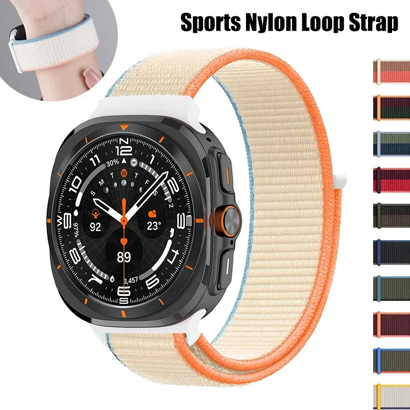 Sports Nylon Loop Strap For Samsung Galaxy Watch Ultra 47mm Comfortable Bracelet Wristband Galaxy Watch Ultra 47mm Accessories
Sports Nylon Loop Strap For Samsung Galaxy Watch Ultra 47mm Comfortable Bracelet Wristband Galaxy Watch Ultra 47mm Accessories