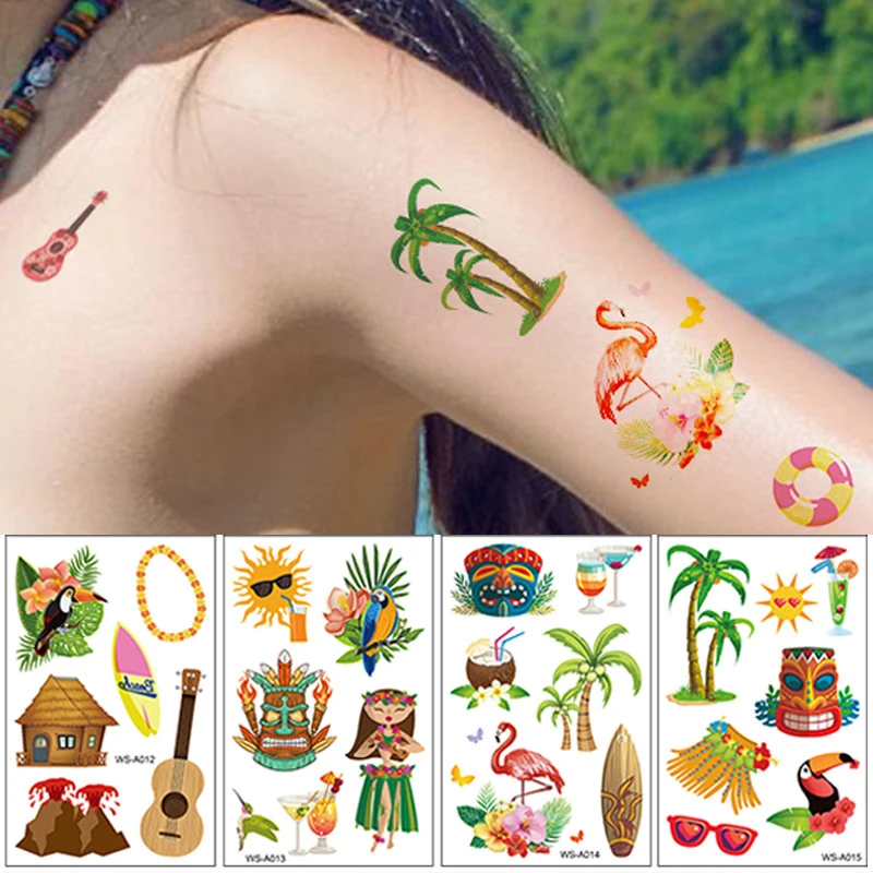 Hawaii Stickers Beach Waterproof Kids Body Tattoos Film Decal Temporary Tattoo for Woman Summer Style Party
Hawaii Stickers Beach Waterproof Kids Body Tattoos Film Decal Temporary Tattoo for Woman Summer Style Party