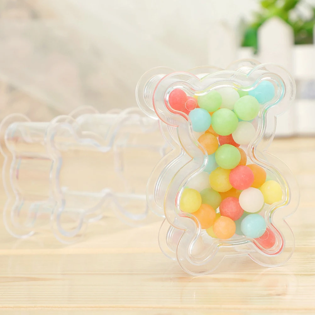 24pcs Bear Shaped Candy Boxes Plastic Gift Packing Cases Lightweight Portable Storage For Wedding Birthday Party Hold Candies
24pcs Bear Shaped Candy Boxes Plastic Gift Packing Cases Lightweight Portable Storage For Wedding Birthday Party Hold Candies