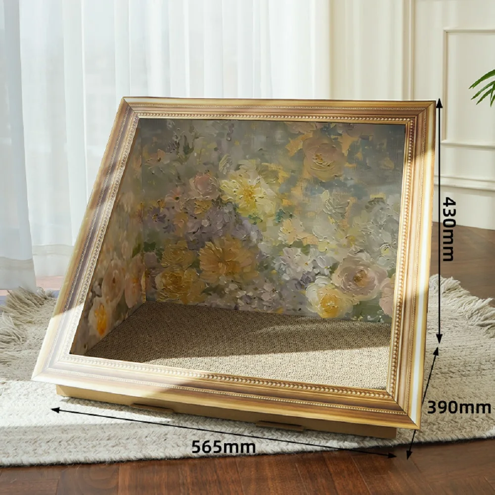 3D Oil Painting Cat Claw Board Reusable Cat Scratcher Board Breathable Oil Painting Frame Cat Nest for Living Room Bedroom Decor
3D Oil Painting Cat Claw Board Reusable Cat Scratcher Board Breathable Oil Painting Frame Cat Nest for Living Room Bedroom Decor