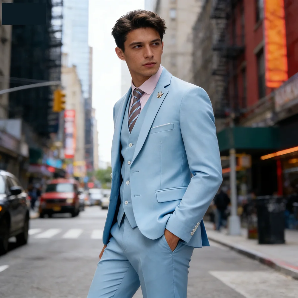 Мужской костюм-тройка цвета розовой розы для деловых встреч и свадеб, высококачественный, элегантный, в европейско-американском стиле, для деловых мероприятий и вечеринок
Мужской костюм-тройка цвета розовой розы для деловых встреч и свадеб, высококачественный, элегантный, в европейско-американском стиле, для деловых мероприятий и вечеринок