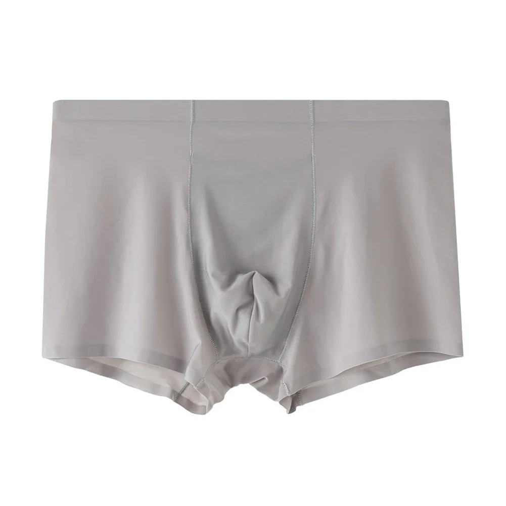 Mens Ice Silk Underwear Solid Simple Seamless Shorts Boxer Smooth Briefs Breathable Pouch Underpants Summer Casual Trunks
Mens Ice Silk Underwear Solid Simple Seamless Shorts Boxer Smooth Briefs Breathable Pouch Underpants Summer Casual Trunks