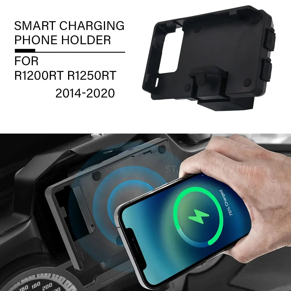 Motorcycle GPS Navigator USB Phone Holder FOR BMW R1200RT R1200 rt R1250RT R1250 rt R 1250 RT2014-2020 Support Wireless Charging
Motorcycle GPS Navigator USB Phone Holder FOR BMW R1200RT R1200 rt R1250RT R1250 rt R 1250 RT2014-2020 Support Wireless Charging