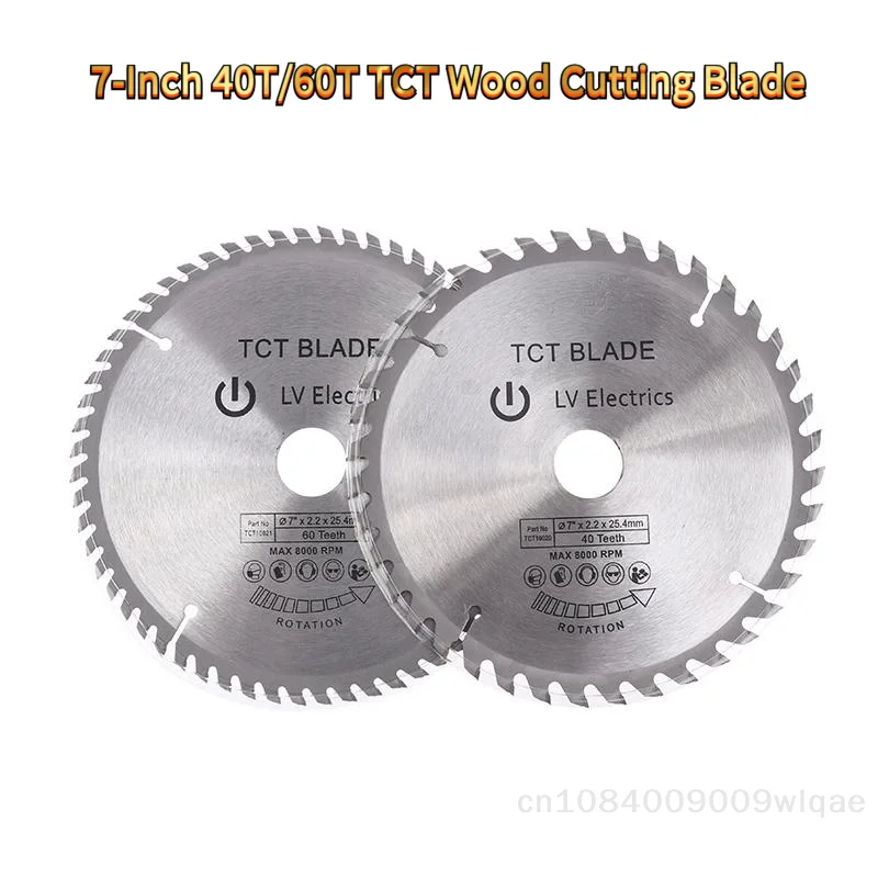 7-Inch Professional TCT Circular Saw Blade - 25.4mm Bore, 60T for Fine Finish, 40T for Fast Rip Cuts for Wood Cutting
7-Inch Professional TCT Circular Saw Blade - 25.4mm Bore, 60T for Fine Finish, 40T for Fast Rip Cuts for Wood Cutting