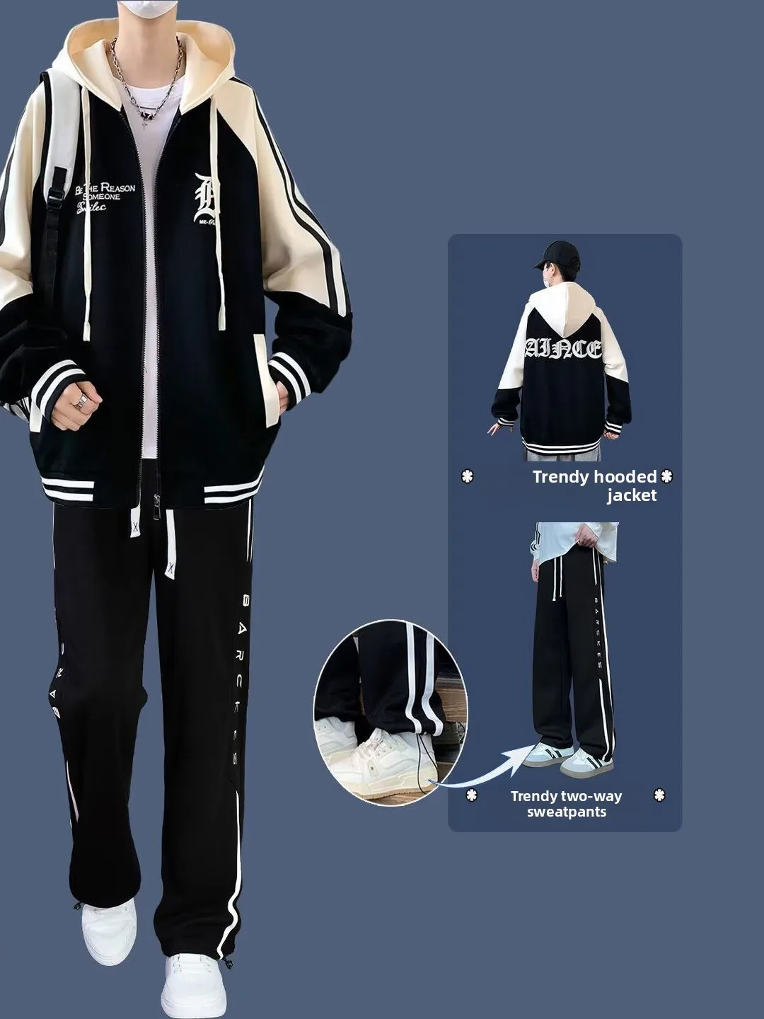 Teenagers Sweatshirt Set Men's Spring Autumn New Style Outerwear High School Students Trendy Handsome Spring Clothes Kids
Teenagers Sweatshirt Set Men's Spring Autumn New Style Outerwear High School Students Trendy Handsome Spring Clothes Kids