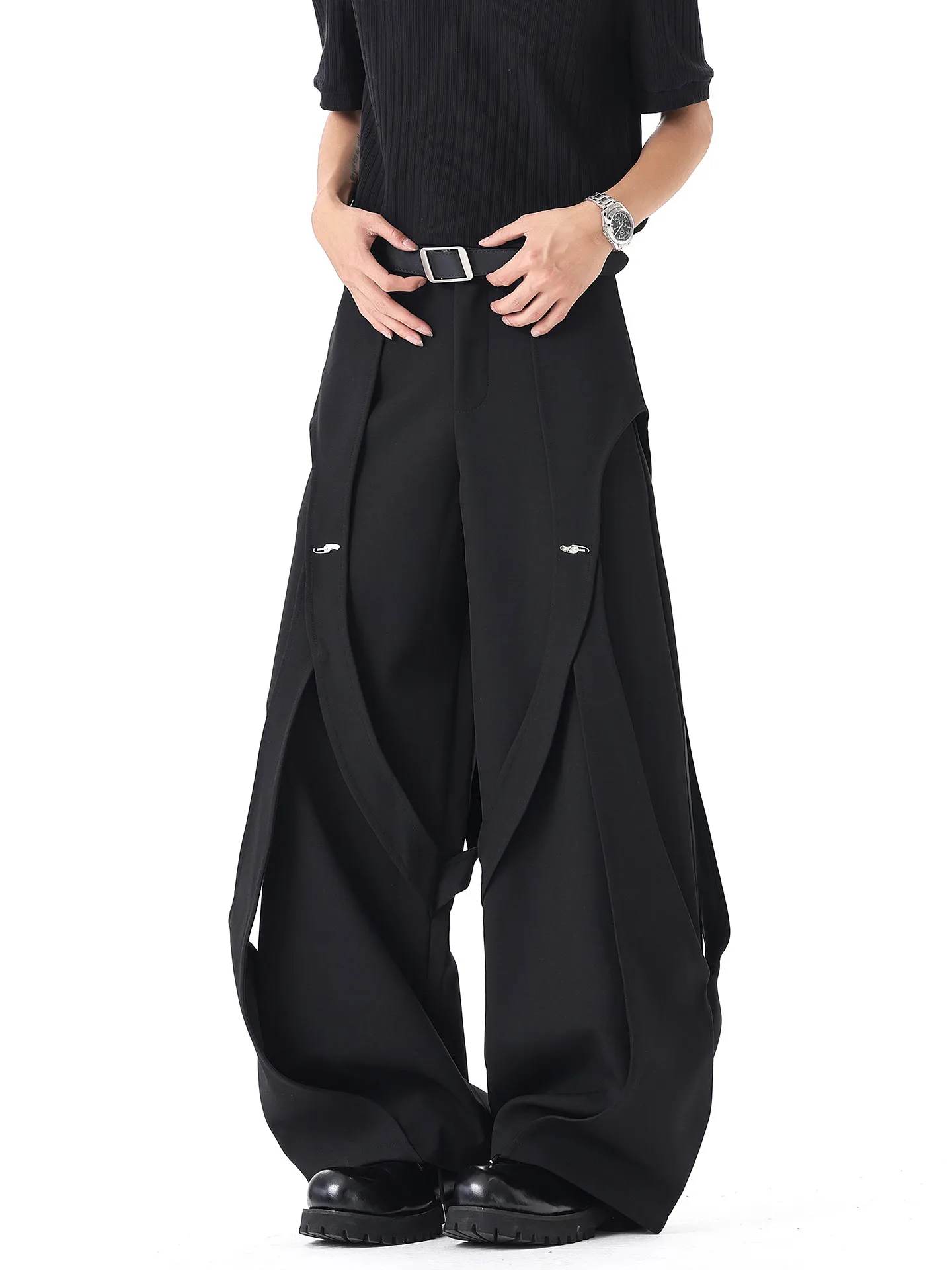 Women's Black Gothic Y2k Baggy Long Pants Casual Suit Pants Harajuku Vintage Japanese 2000s Style Loose Wide-Leg Trousers Summer
Women's Black Gothic Y2k Baggy Long Pants Casual Suit Pants Harajuku Vintage Japanese 2000s Style Loose Wide-Leg Trousers Summer