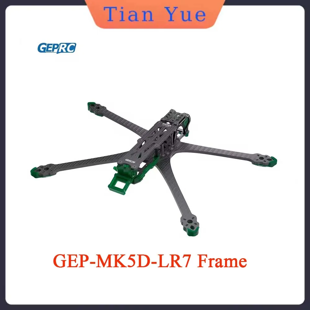 GEPRC GEP-MK5D LR7 7-inch Frame Kit for RC FPV Freestyle Drone with 335mm Wheelbase Lightweight Carbon Fiber Drone Kit
GEPRC GEP-MK5D LR7 7-inch Frame Kit for RC FPV Freestyle Drone with 335mm Wheelbase Lightweight Carbon Fiber Drone Kit