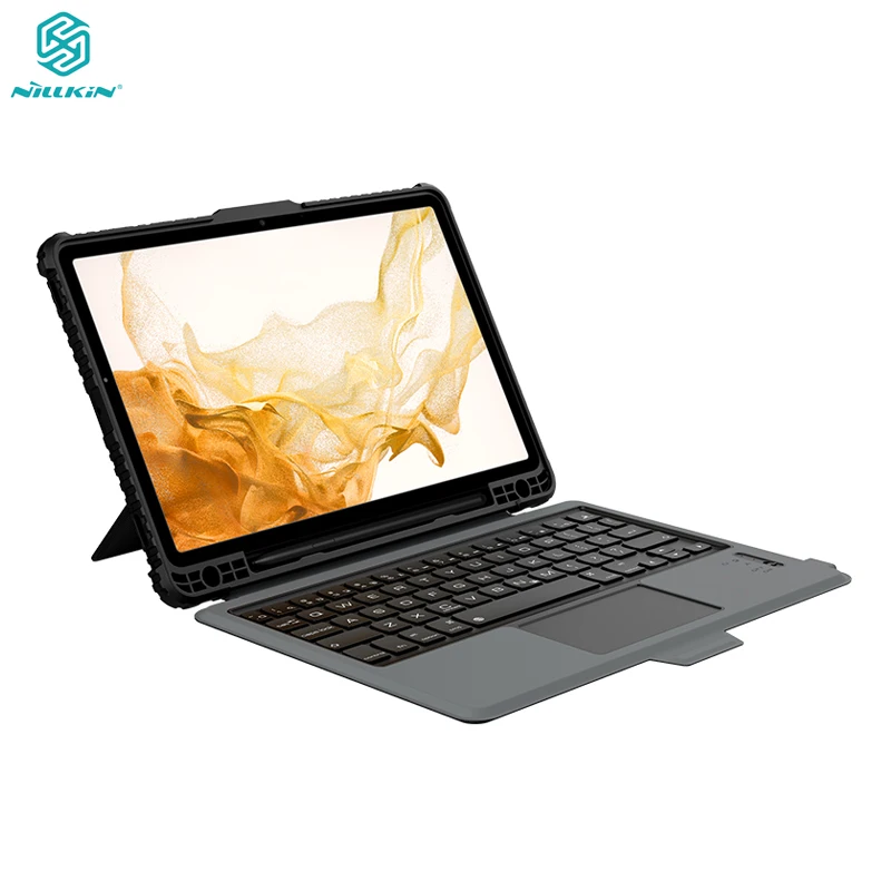 Nillkin For Samsung Tab S8 Case with Bluetooth Keyboard Touch Pad with Pencil Case for Samsung Galaxy Tab S8 5G
Nillkin For Samsung Tab S8 Case with Bluetooth Keyboard Touch Pad with Pencil Case for Samsung Galaxy Tab S8 5G