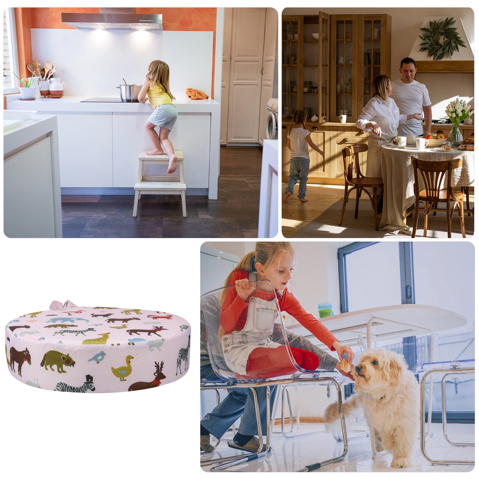 1pc Round Kids Chair Increasing Cushion Animal Pattern High Density Sponge Baby Seat Booster Non Slip Dining Cushion Easy Clean 
1pc Round Kids Chair Increasing Cushion Animal Pattern High Density Sponge Baby Seat Booster Non Slip Dining Cushion Easy Clean