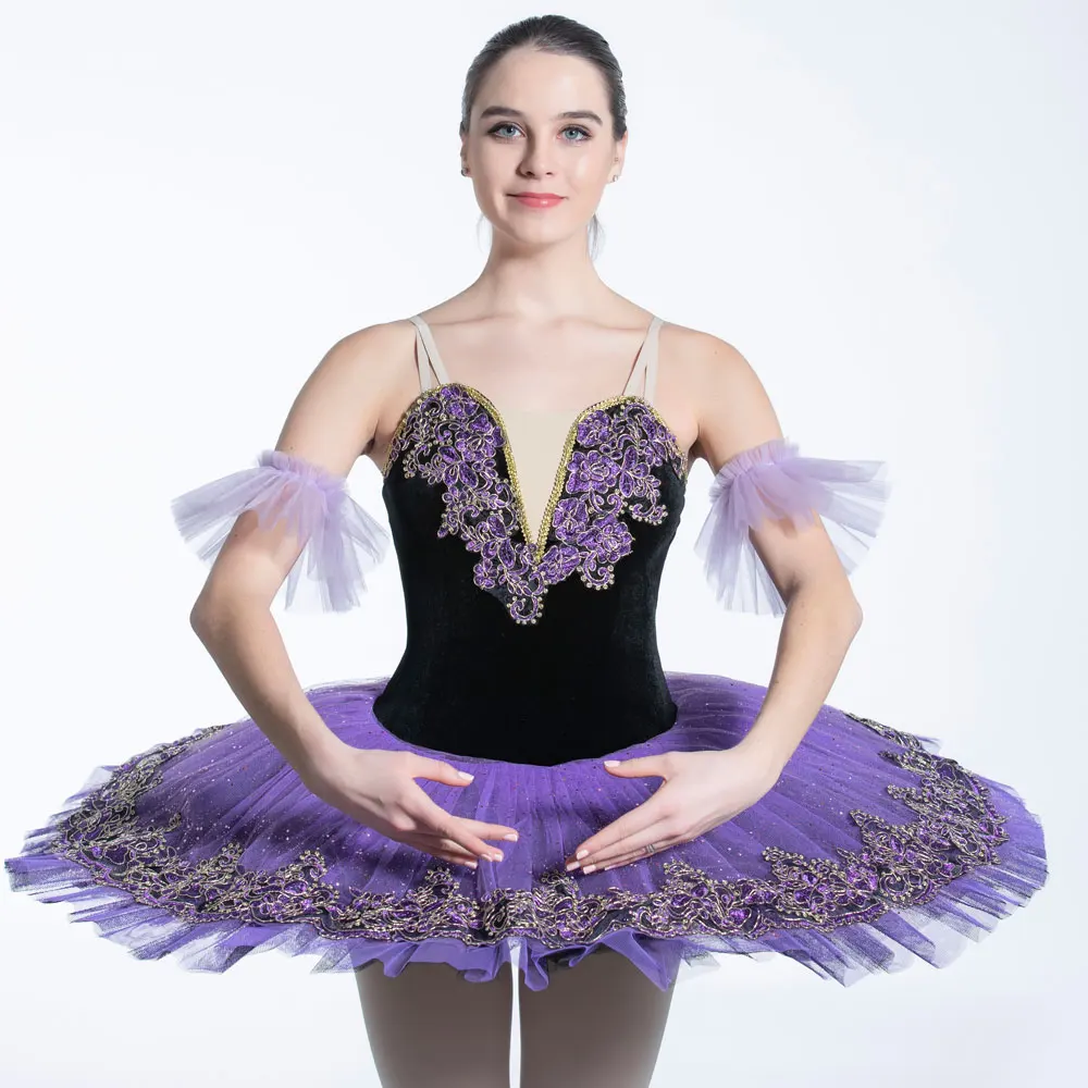 BLL087 Black Velvet Bodice With Purple Stiff Tulle Pre-professional Ballet Tutu Adult Girls Ballet Dance Pancake Tutu Costume
BLL087 Black Velvet Bodice With Purple Stiff Tulle Pre-professional Ballet Tutu Adult Girls Ballet Dance Pancake Tutu Costume