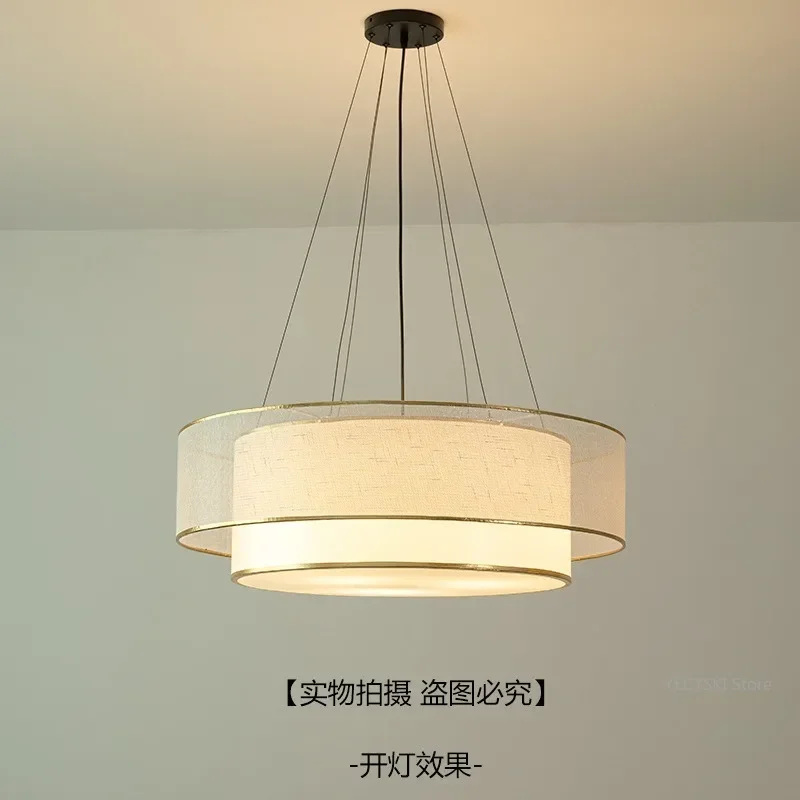 GHEUVNJ New Chinese style pendant light for living room, bedroom, study room, dining room, tea fabric lighting fixtures
GHEUVNJ New Chinese style pendant light for living room, bedroom, study room, dining room, tea fabric lighting fixtures