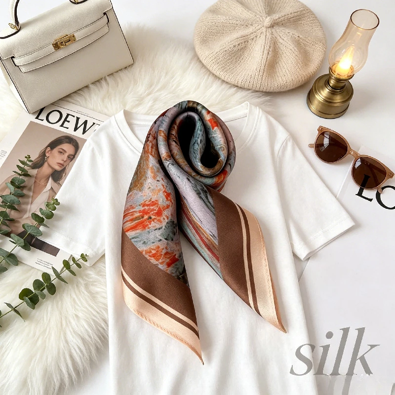 Silk Small Square Scarf Versatile Covers The Neck. Arm Sunscreen Mulberry Silk Outdoor Travel Graffiti Korean Small Scarf
Silk Small Square Scarf Versatile Covers The Neck. Arm Sunscreen Mulberry Silk Outdoor Travel Graffiti Korean Small Scarf