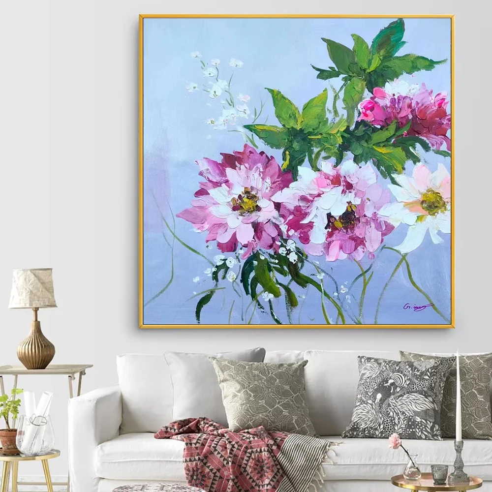 Hand Painted Abstract Flowers Oil Painting 3D Knife Canvas Floral Painting Art Textured Acrylic Artwork Handmade Decoration Home
Hand Painted Abstract Flowers Oil Painting 3D Knife Canvas Floral Painting Art Textured Acrylic Artwork Handmade Decoration Home