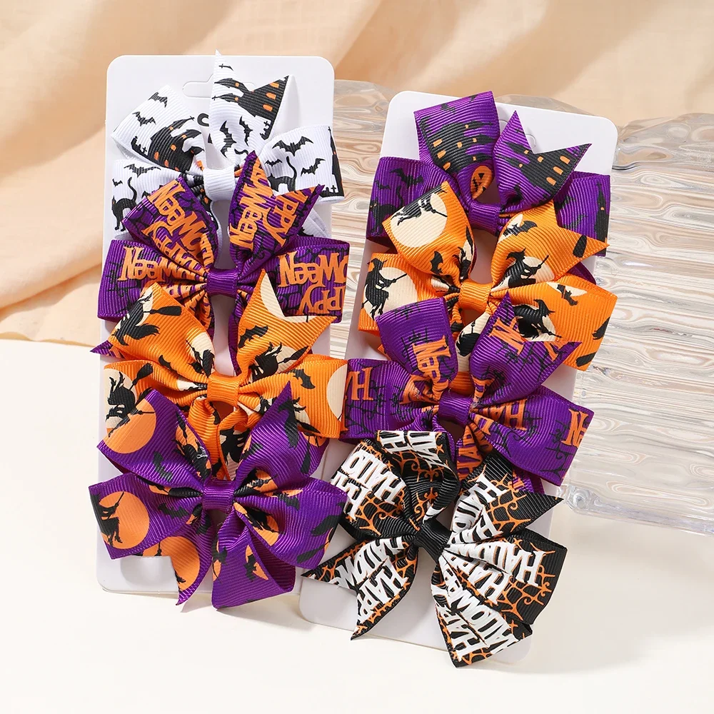 4Pcs/Set Handmade Pumpkin Printed Bows Hair Clips 3.5'' for Baby Girls Kids Hair Accessories Halloween Decoration Gift Set
4Pcs/Set Handmade Pumpkin Printed Bows Hair Clips 3.5'' for Baby Girls Kids Hair Accessories Halloween Decoration Gift Set