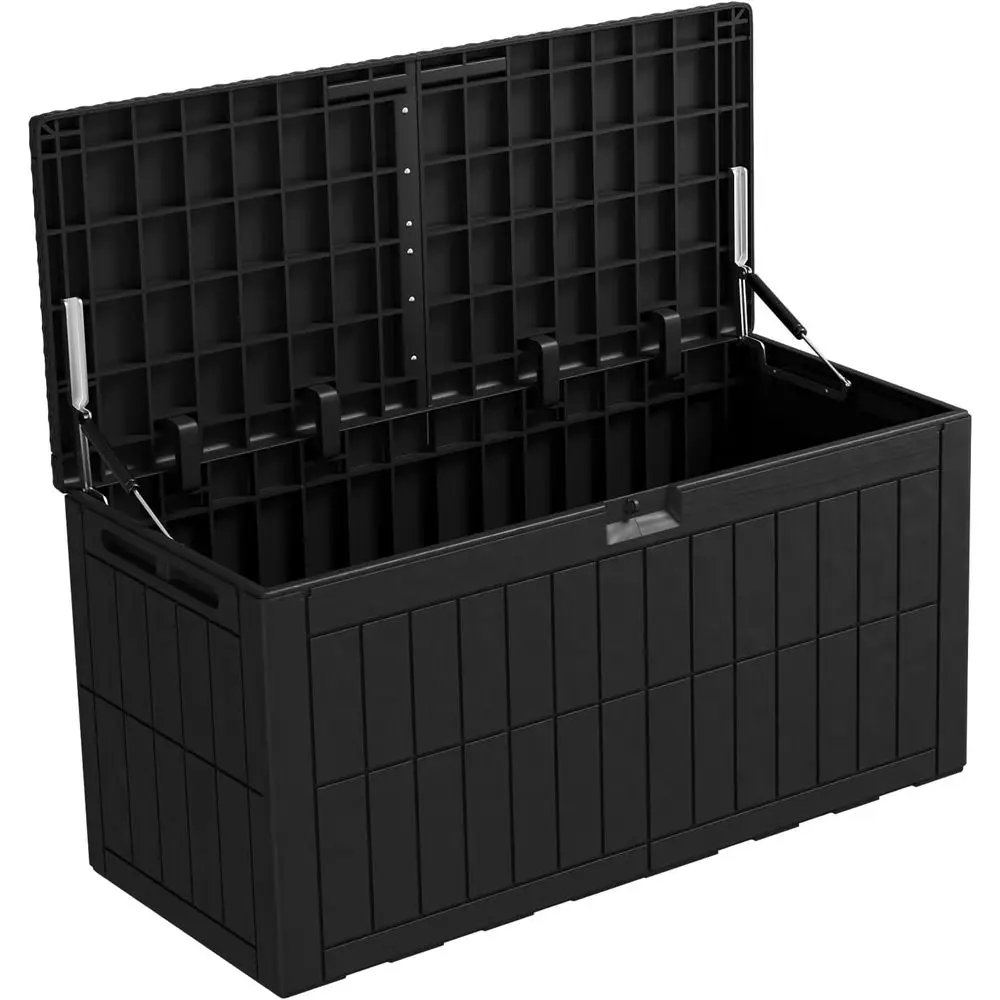 Outdoor Storage Box Deck Box Lockable Storage Bin or Patio urniture Pool Accories Garden Tools Black Large acity 122x61x54cm
Outdoor Storage Box Deck Box Lockable Storage Bin or Patio urniture Pool Accories Garden Tools Black Large acity 122x61x54cm