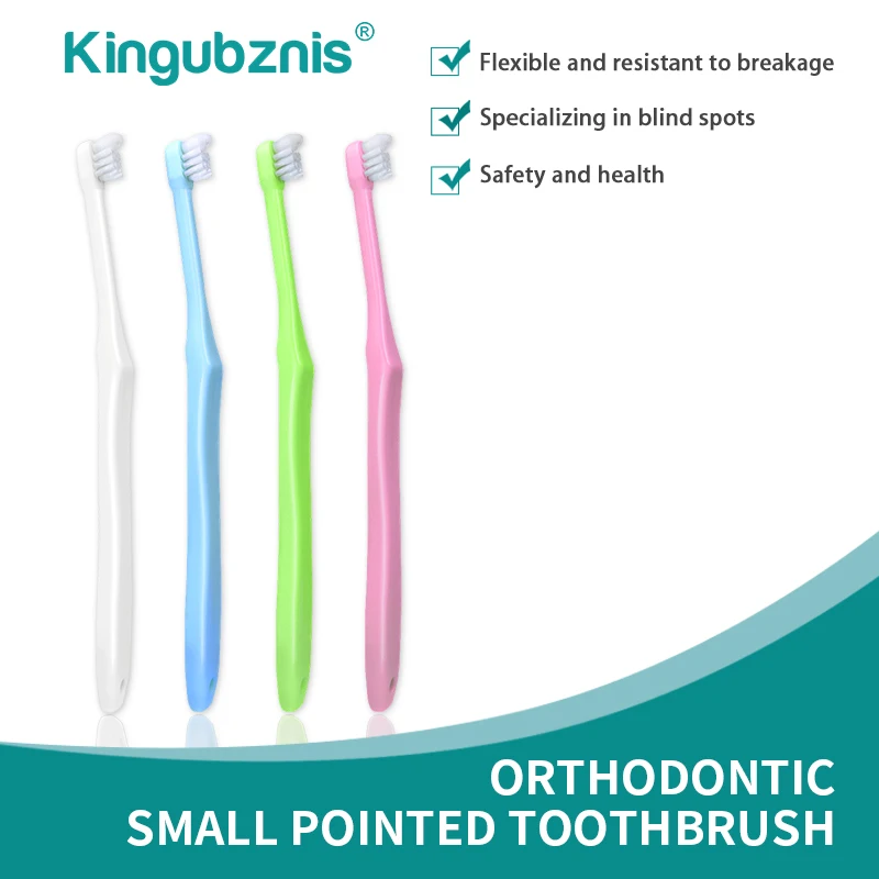4pcs Orthodontic soft bristled toothbrush with small tips suitable for adult and children's orthodontic braces dental implants
4pcs Orthodontic soft bristled toothbrush with small tips suitable for adult and children's orthodontic braces dental implants