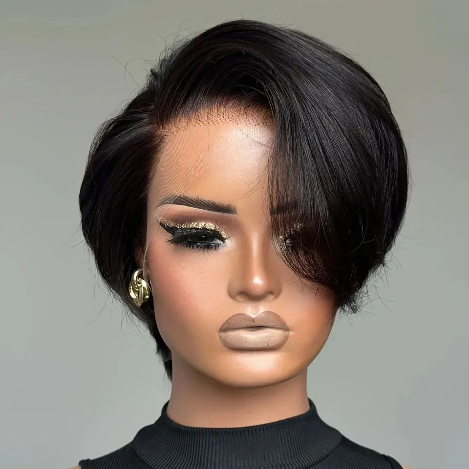 Cheap Short Straight Pixie Cut Human Hair Wig Short Wigs 13x1 Side Part Lace Front Wigs Human Hair Pre Plucked Pixie Cut Wig
Cheap Short Straight Pixie Cut Human Hair Wig Short Wigs 13x1 Side Part Lace Front Wigs Human Hair Pre Plucked Pixie Cut Wig