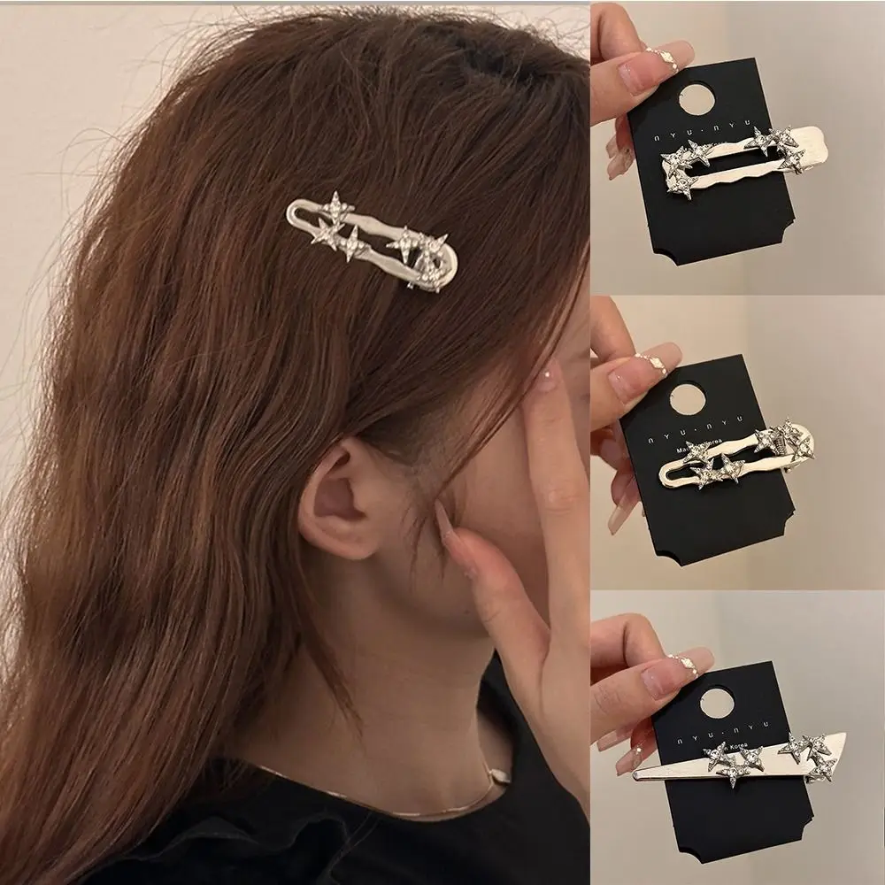 Duckbill Clip Star Rhinestone Hair Clip Fashion Barrettes Hairpin Cute Side Clip Geometry Korean Style Y2K Bang Clip Decoration
Duckbill Clip Star Rhinestone Hair Clip Fashion Barrettes Hairpin Cute Side Clip Geometry Korean Style Y2K Bang Clip Decoration
