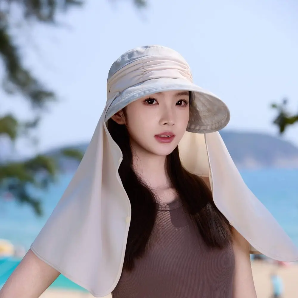 Portable Wide-Brimmed Shawl Fisherman Hat Adjustable Solid Color Mask Hat Sunscreen Lightweight Sunshade Sun Hat Travel
Portable Wide-Brimmed Shawl Fisherman Hat Adjustable Solid Color Mask Hat Sunscreen Lightweight Sunshade Sun Hat Travel