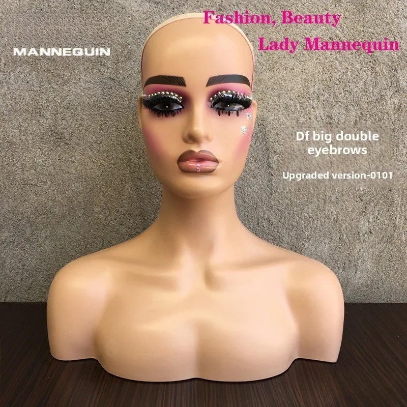 European American- ull-head wigs for women Fashion mannequins for photography live streaming wig displays lifelike half-body
European American- ull-head wigs for women Fashion mannequins for photography live streaming wig displays lifelike half-body
