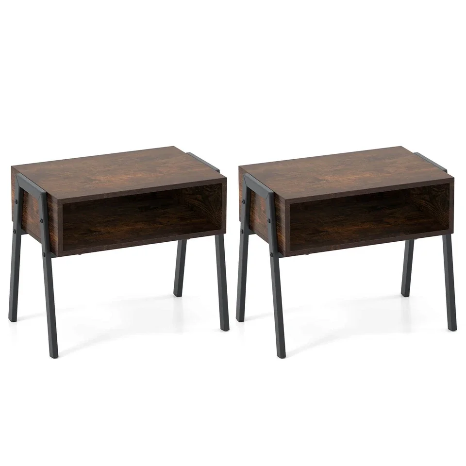 2 PCS Stackable End Table Shelf Accent Table Night Stand Bedside Table Brown
2 PCS Stackable End Table Shelf Accent Table Night Stand Bedside Table Brown
