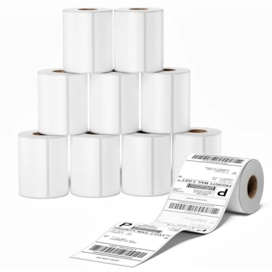 4x6 Thermal Labels 10 s 250PCS/ Shipping Address Label Pack of 2500 4x6 Labels - Compatible with JADENS ASprink Phomemo o Zebra
4x6 Thermal Labels 10 s 250PCS/ Shipping Address Label Pack of 2500 4x6 Labels - Compatible with JADENS ASprink Phomemo o Zebra