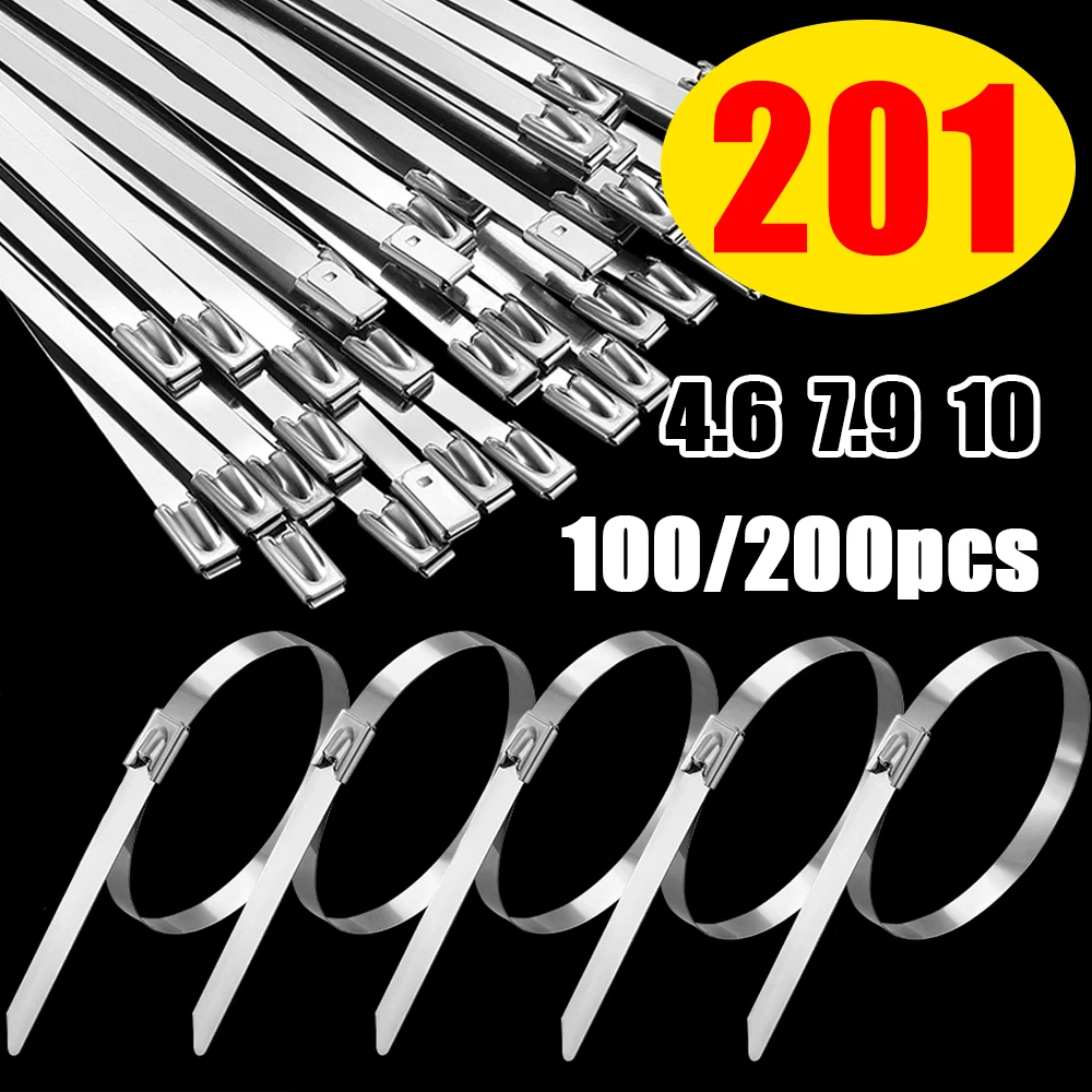100 Pcs 4.6mm 7.9mm 201 Stainless Steel Metal Cable Ties Multifunctional Self-Locking Cable Ties Zip Exhaust Wrap Coated Locking
100 Pcs 4.6mm 7.9mm 201 Stainless Steel Metal Cable Ties Multifunctional Self-Locking Cable Ties Zip Exhaust Wrap Coated Locking