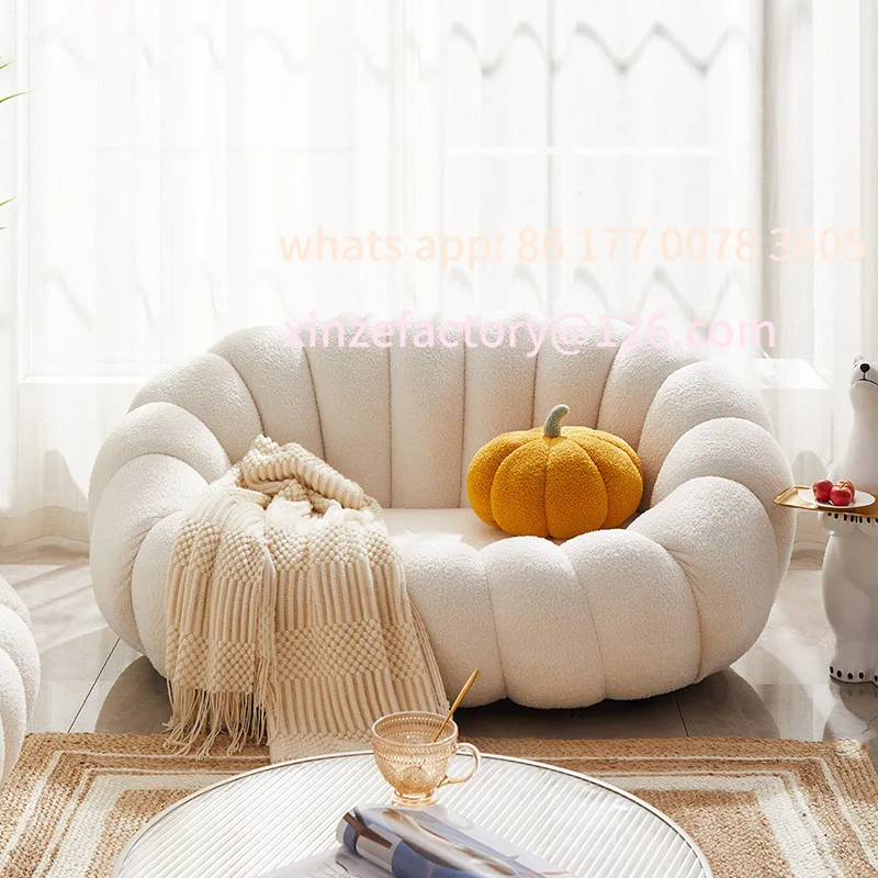 Customizable Lazy Sofa Double Pumpkin Chair Tatami Lamb Fleece White Cute
Customizable Lazy Sofa Double Pumpkin Chair Tatami Lamb Fleece White Cute