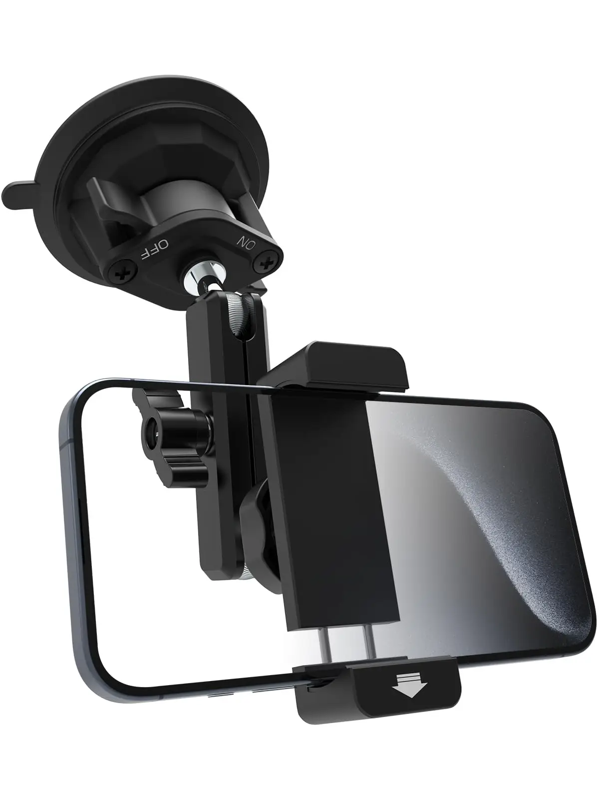 Heavy-Duty Suction Cup Phone Mount With Adjustable Metal Arm For Windshield Or Dashboard, Compatible With 4-7 Inch Smartphones
Heavy-Duty Suction Cup Phone Mount With Adjustable Metal Arm For Windshield Or Dashboard, Compatible With 4-7 Inch Smartphones