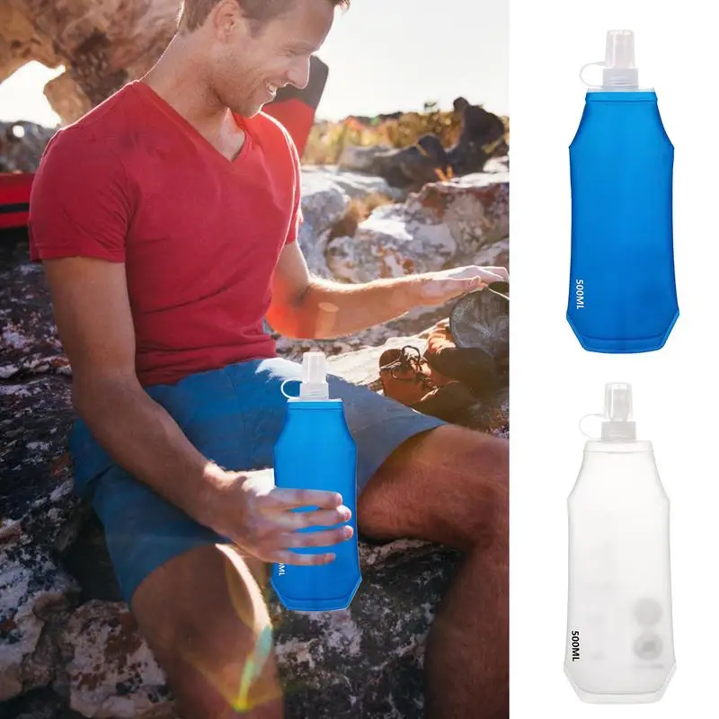 Soft Flask Running Bottles 17oz/500ml Foldable Water Bottle With Mouthpiece Cover Lightweight Outdoor Recreation Accessories For
Soft Flask Running Bottles 17oz/500ml Foldable Water Bottle With Mouthpiece Cover Lightweight Outdoor Recreation Accessories For