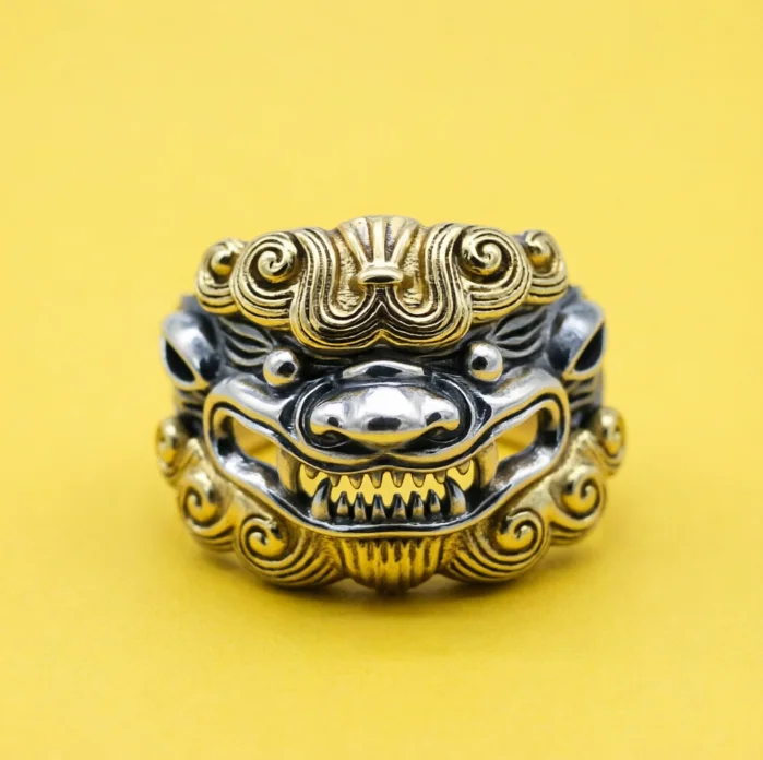 Crafts Decoration S925 Sterling Silver Ring Personalized Thai Silver Dominant Beast Pixiu Men's Wealth Hunting Handmade Live Rin
Crafts Decoration S925 Sterling Silver Ring Personalized Thai Silver Dominant Beast Pixiu Men's Wealth Hunting Handmade Live Rin