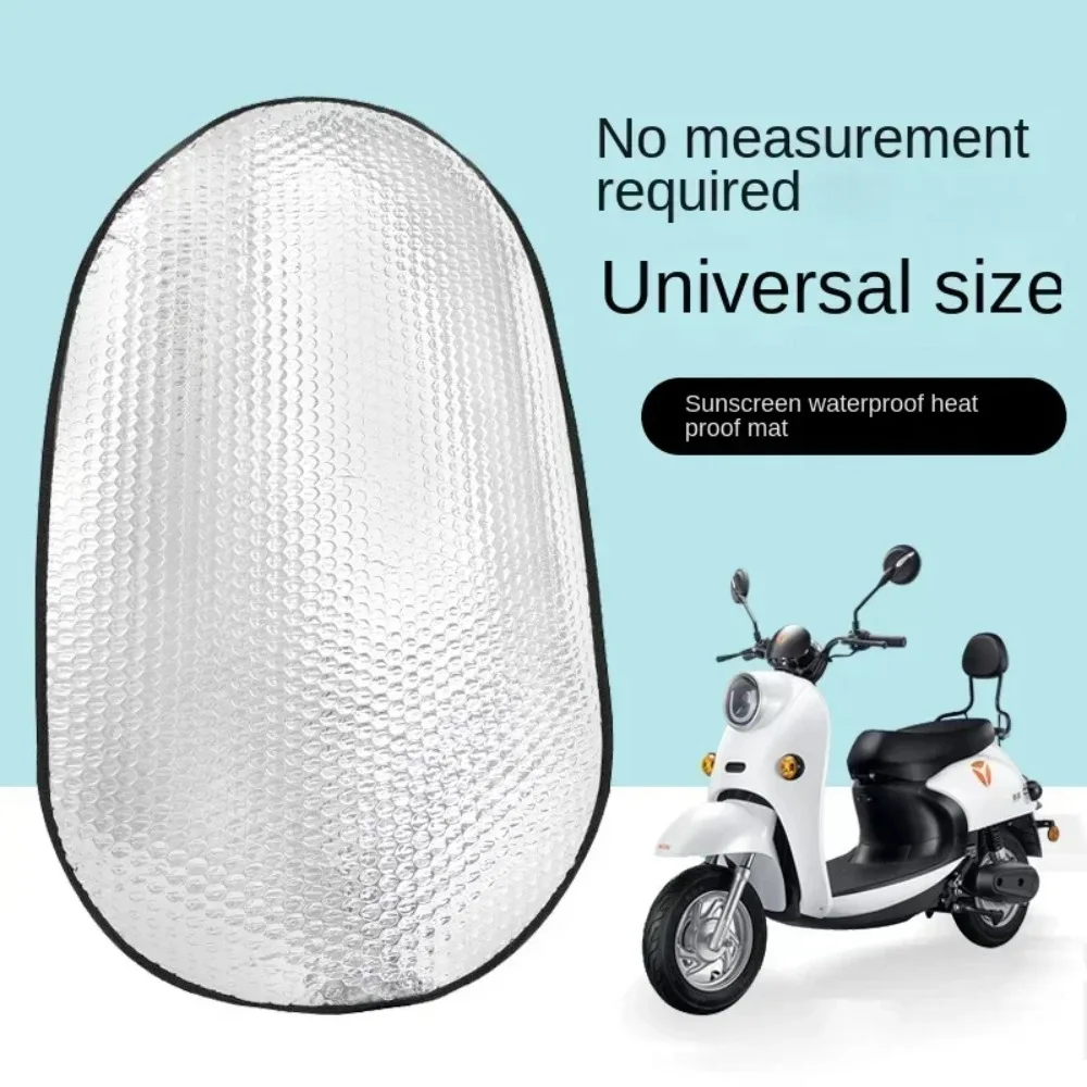 Reflective Aluminum Motorcycle Electric Bike Seat Sunshade Pad Summer Heat Insulation Waterproof Sun Protection Cushion Cover
Reflective Aluminum Motorcycle Electric Bike Seat Sunshade Pad Summer Heat Insulation Waterproof Sun Protection Cushion Cover