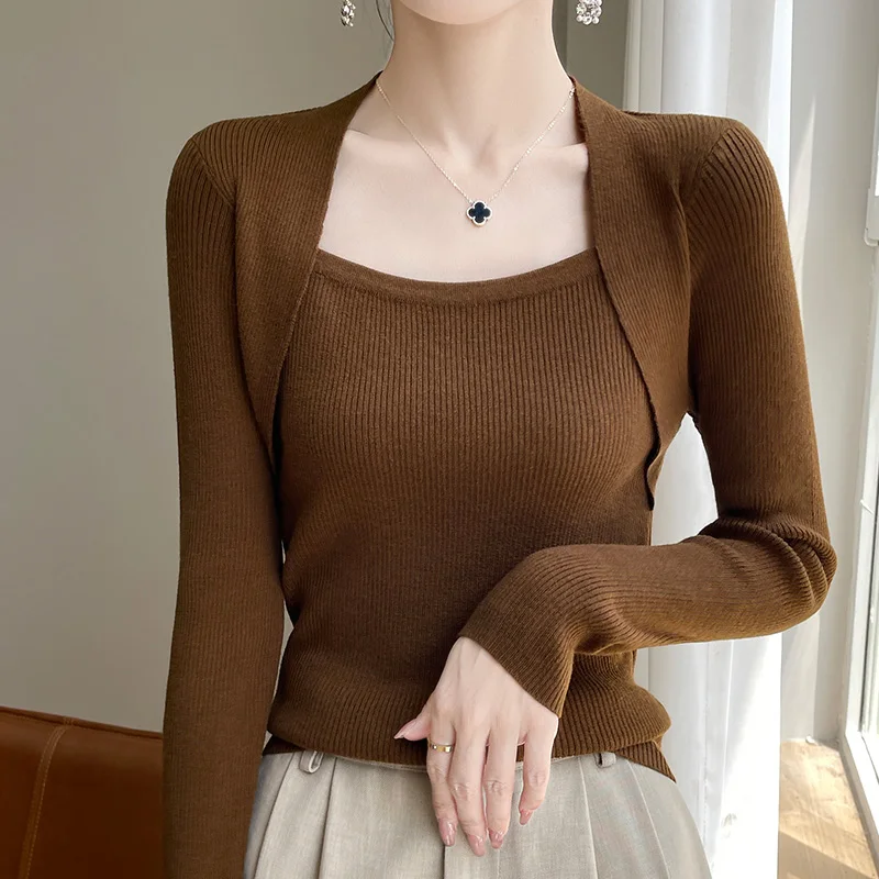 Spring Worsted Wool Knitted Pullover Ladies Shawl Collar Fashion Thin Sweater Solid Color Slim Versatile Women's Tops Base Shirt
Spring Worsted Wool Knitted Pullover Ladies Shawl Collar Fashion Thin Sweater Solid Color Slim Versatile Women's Tops Base Shirt