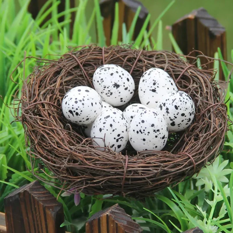 6/8/10/12/15/20cm Parrot Bird Nest Egg Simulation Vine Animals Model Figurine Artificial Egg Bird's Nest Easter Decor
6/8/10/12/15/20cm Parrot Bird Nest Egg Simulation Vine Animals Model Figurine Artificial Egg Bird's Nest Easter Decor
