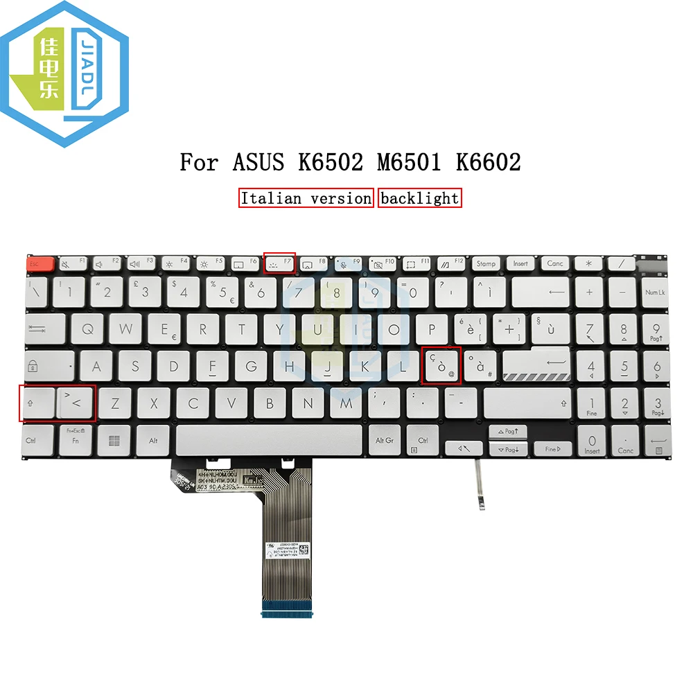 Сменные итальянские клавиатуры с подсветкой для ASUS VivoBook Pro 15X OLED K6501 K6502, клавиатура для ноутбука 9Z.NLHBN.L0E
Сменные итальянские клавиатуры с подсветкой для ASUS VivoBook Pro 15X OLED K6501 K6502, клавиатура для ноутбука 9Z.NLHBN.L0E