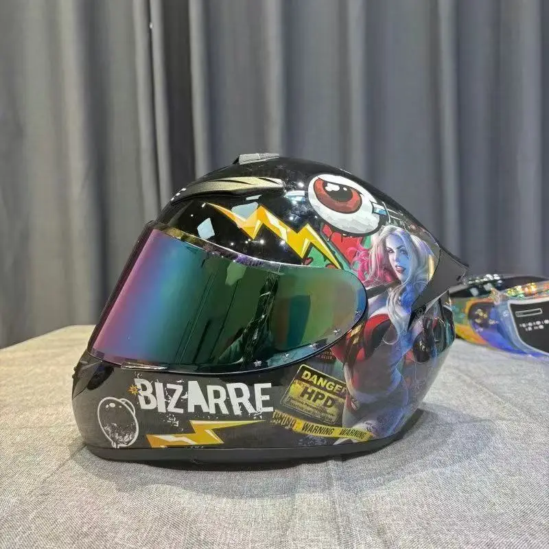 Professional Sexy Girl Racing Full Face Helmet Ultra-Light with Quick-Change Visor System and Emergency Release Cheek Pads
Professional Sexy Girl Racing Full Face Helmet Ultra-Light with Quick-Change Visor System and Emergency Release Cheek Pads