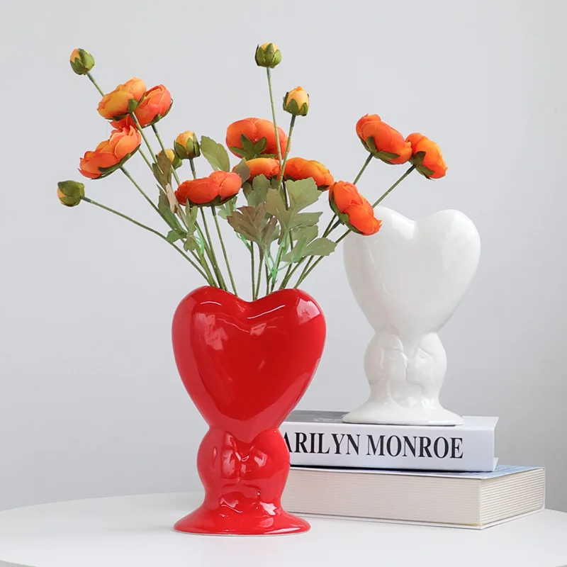Nordic Ceramic Vase Creative Decoration Decoration Living Room Bedroom Porch Hydroponics Art Flower Arrangement Love Home Decor
Nordic Ceramic Vase Creative Decoration Decoration Living Room Bedroom Porch Hydroponics Art Flower Arrangement Love Home Decor