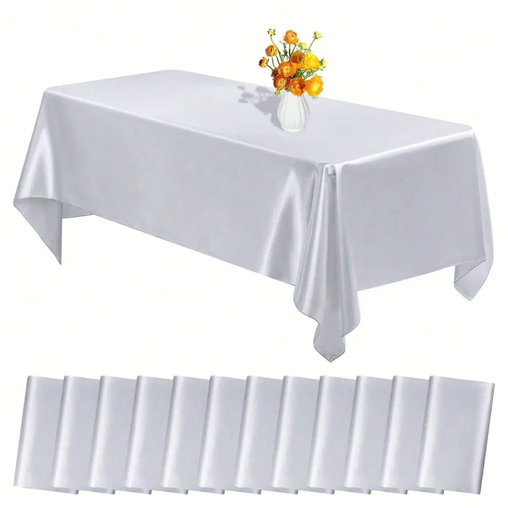 12Packs Satin Tablecloth 57 X 108 Inch Overlay Satin Table Cover Premium Rectangle Bright Silk Tablecloth Smooth Fabric Table D
12Packs Satin Tablecloth 57 X 108 Inch Overlay Satin Table Cover Premium Rectangle Bright Silk Tablecloth Smooth Fabric Table D