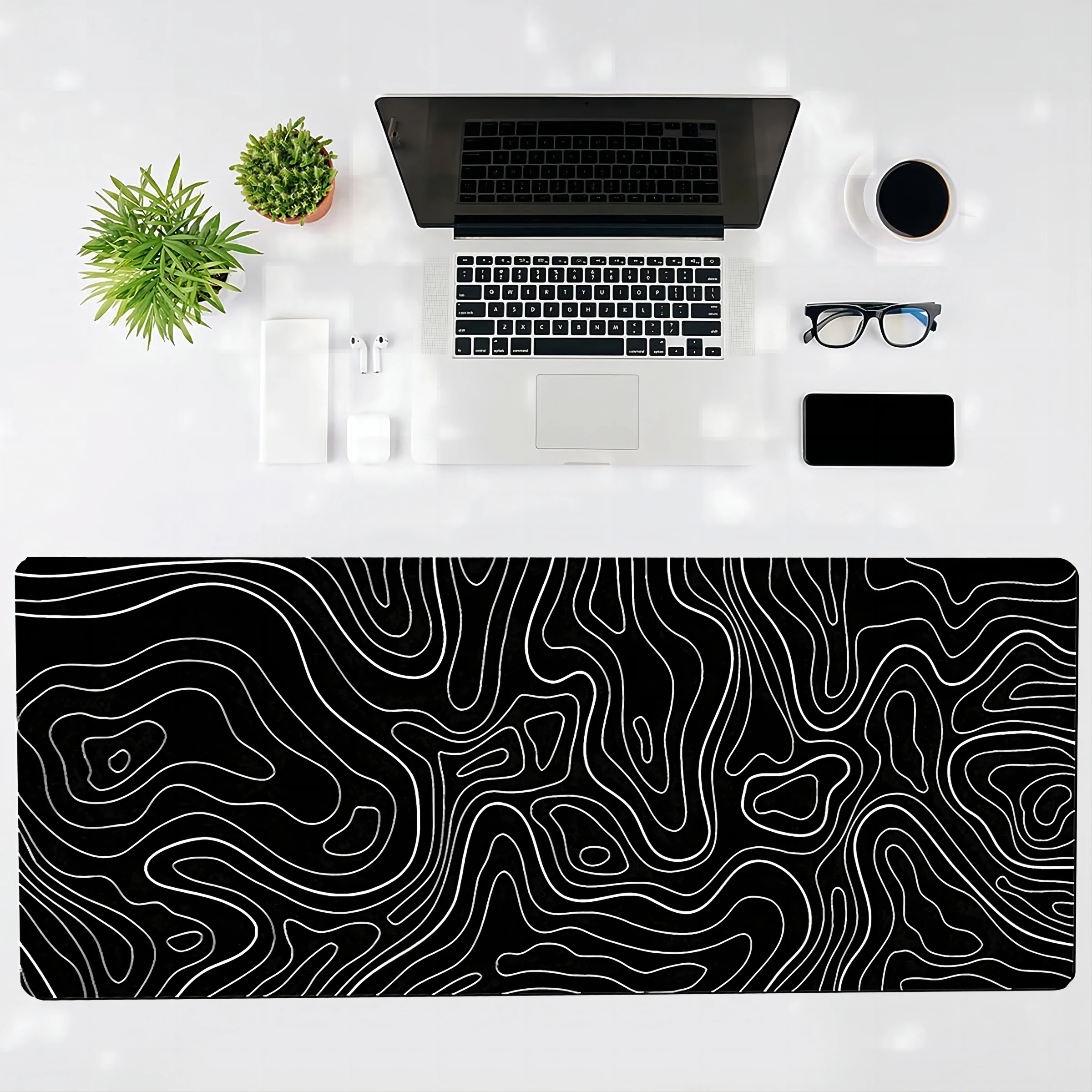 Topographic Map Mausepad Black and White Desk Mat Gaming Mat Pad on The Table Office Gamer Accessories Keyboard Mat Mouse Pad
Topographic Map Mausepad Black and White Desk Mat Gaming Mat Pad on The Table Office Gamer Accessories Keyboard Mat Mouse Pad