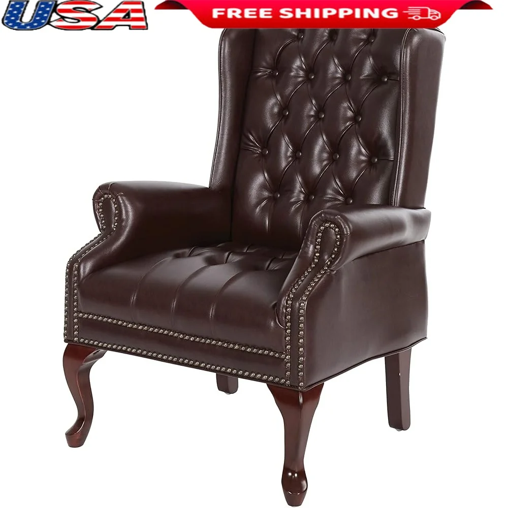 Royal Cherry Finish Traditional Queen Anne Style High Back Executive Chair with Thick Padded Seat and Lumbar Support
Royal Cherry Finish Traditional Queen Anne Style High Back Executive Chair with Thick Padded Seat and Lumbar Support
